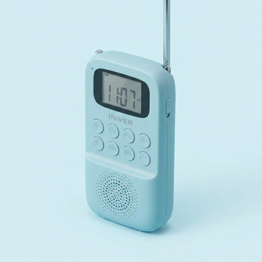 아이리버 포터블 라디오 스피커, IRS-C707, 쿨그레이