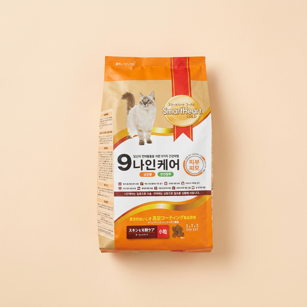 나인케어 고양이사료, 피부와피모, 1.2kg, 1개