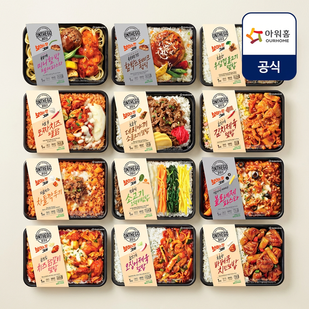 아워홈 온더고 BEST 12종, 290g, 12팩