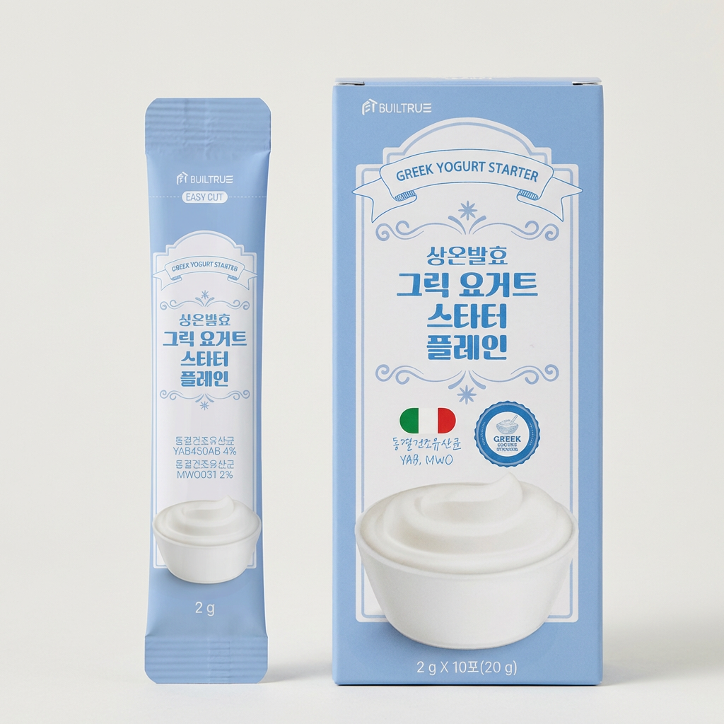상온발효 그릭 요거트 스타터 플레인, 2g, 10포, 4박스