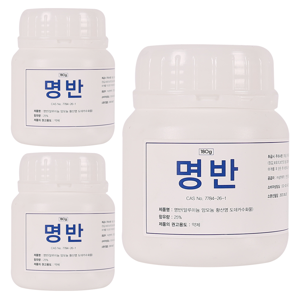 삼현제약 명반, 180g, 3개