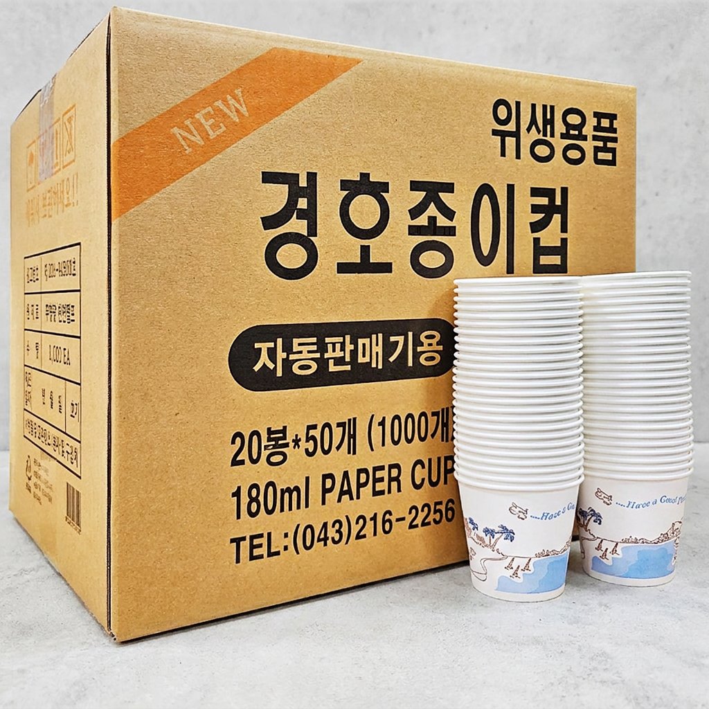 경호 종이컵, 180ml, 50개입, 20봉