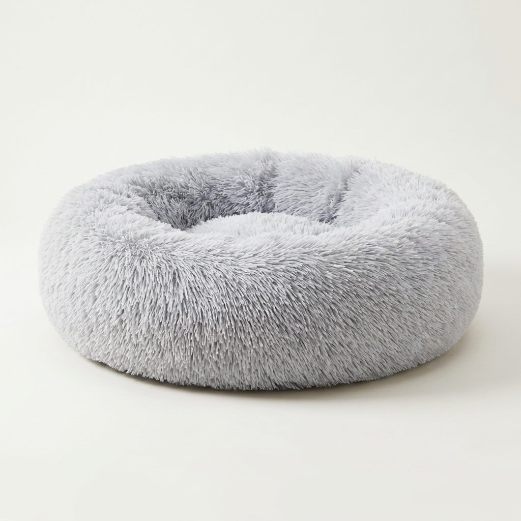 강아지 도넛 방석, 그레이, 60cm, 1개