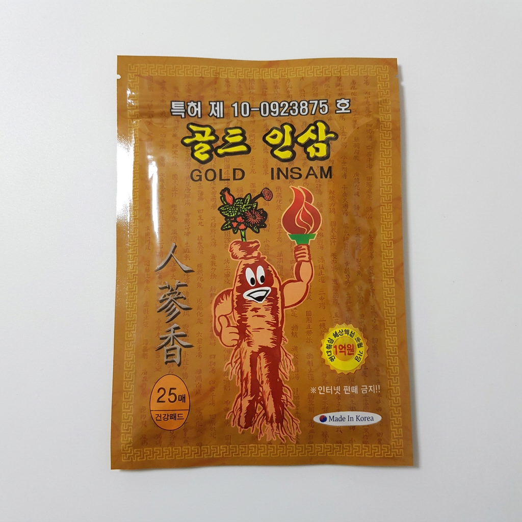 골드인삼 붙이는 건강패드, 25매, 10팩, 1개