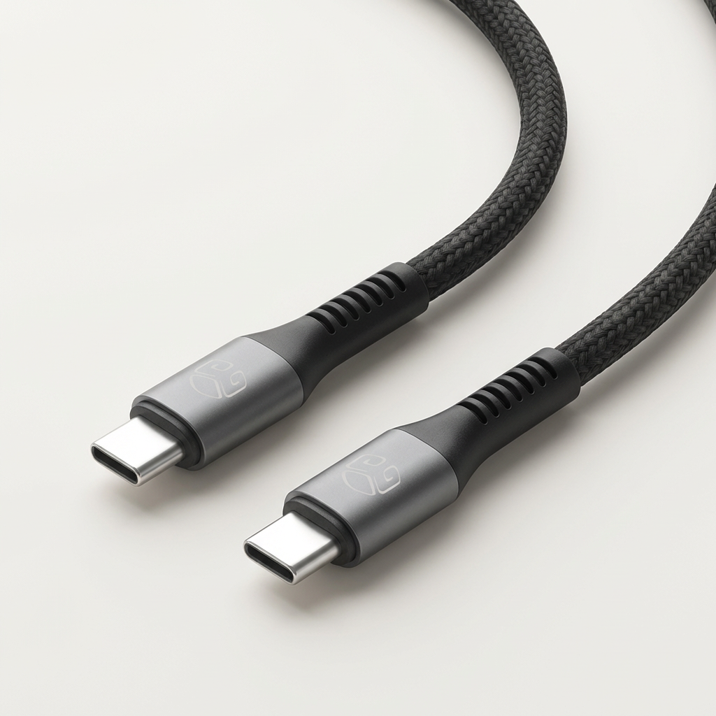 디지지 60W CtoC PD 초고속 충전 케이블, 블랙, 50cm, 1개