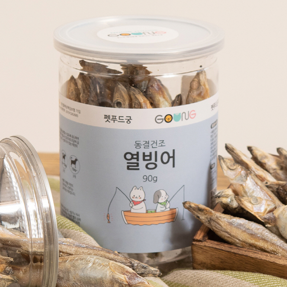 펫푸드궁 동결건조 열빙어 트릿, 90g, 1통