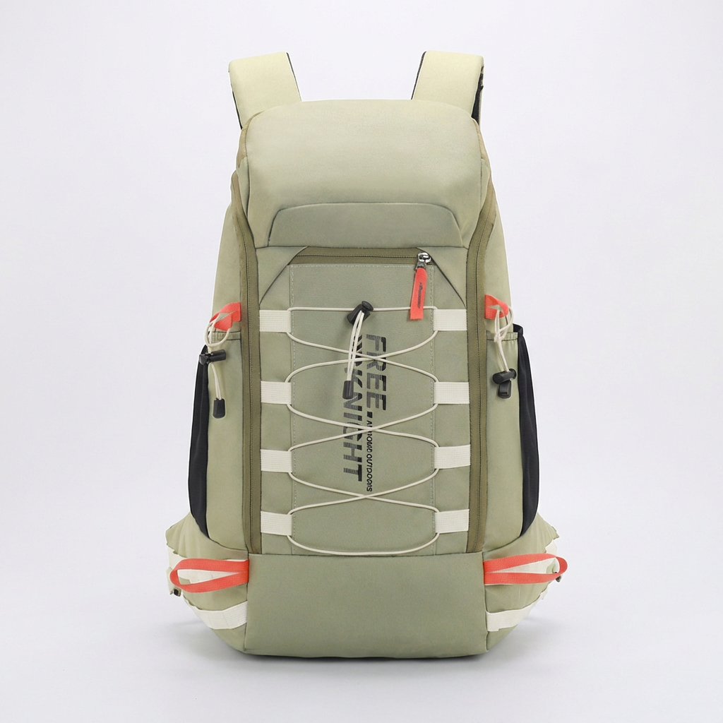 등산배낭 백패킹 등산용 트레킹 캠핑 가방 40L, 카키베이지, 1개