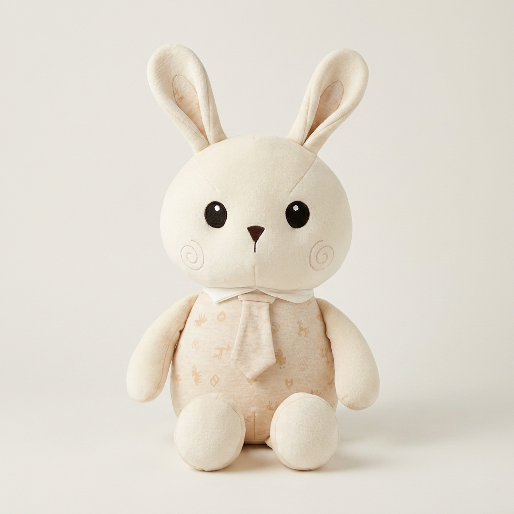 쁘리레 오가닉 애착인형, 35cm, 아기토끼, 토끼인형, 단색, 1개