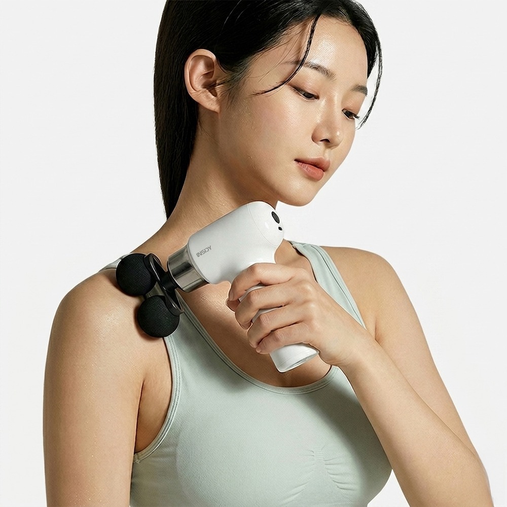 인사이디 듀얼 미니 마사지건 IMG-200, 화이트