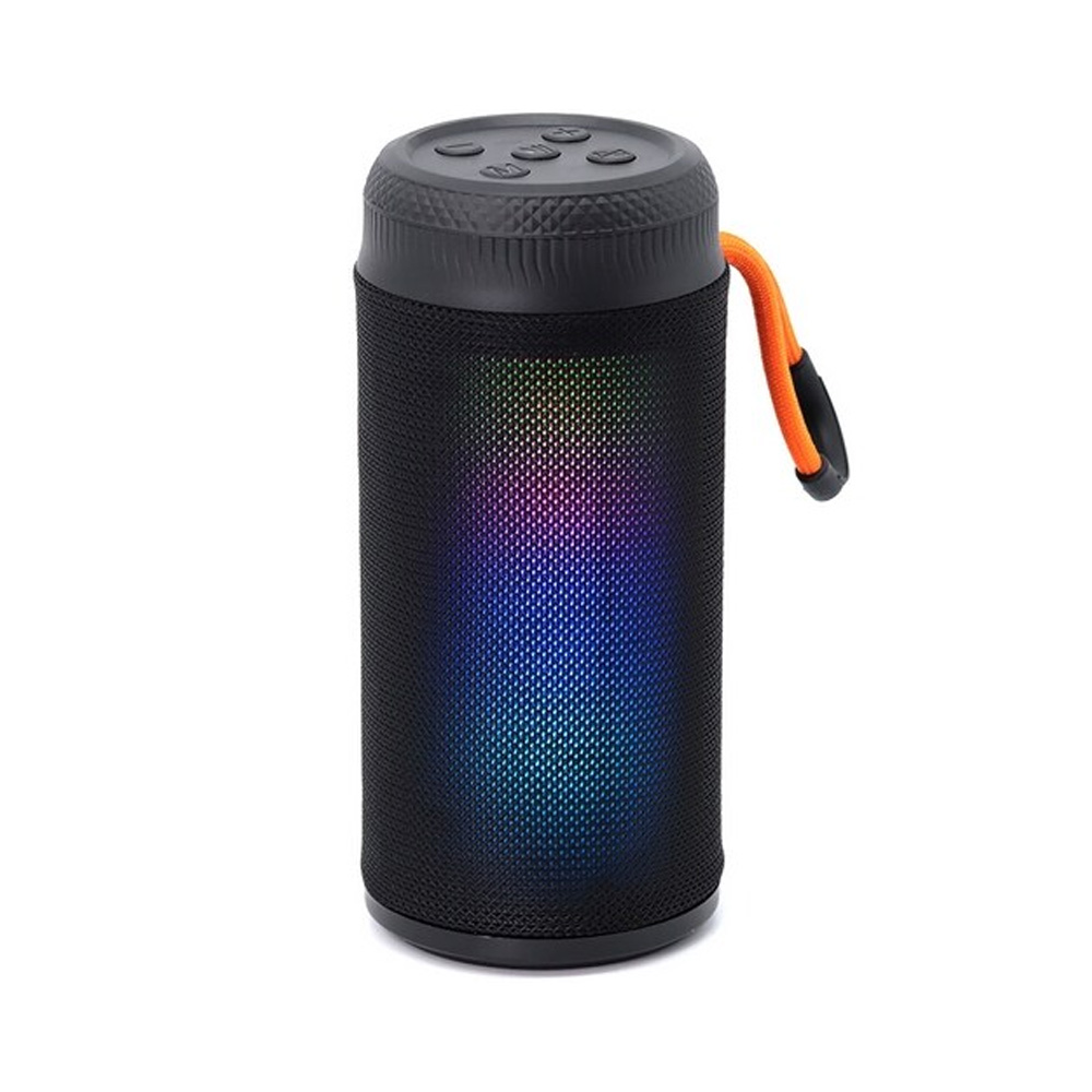 도레미커머스 플레이고 BS15 LED 패브릭 블루투스 스피커, 블랙