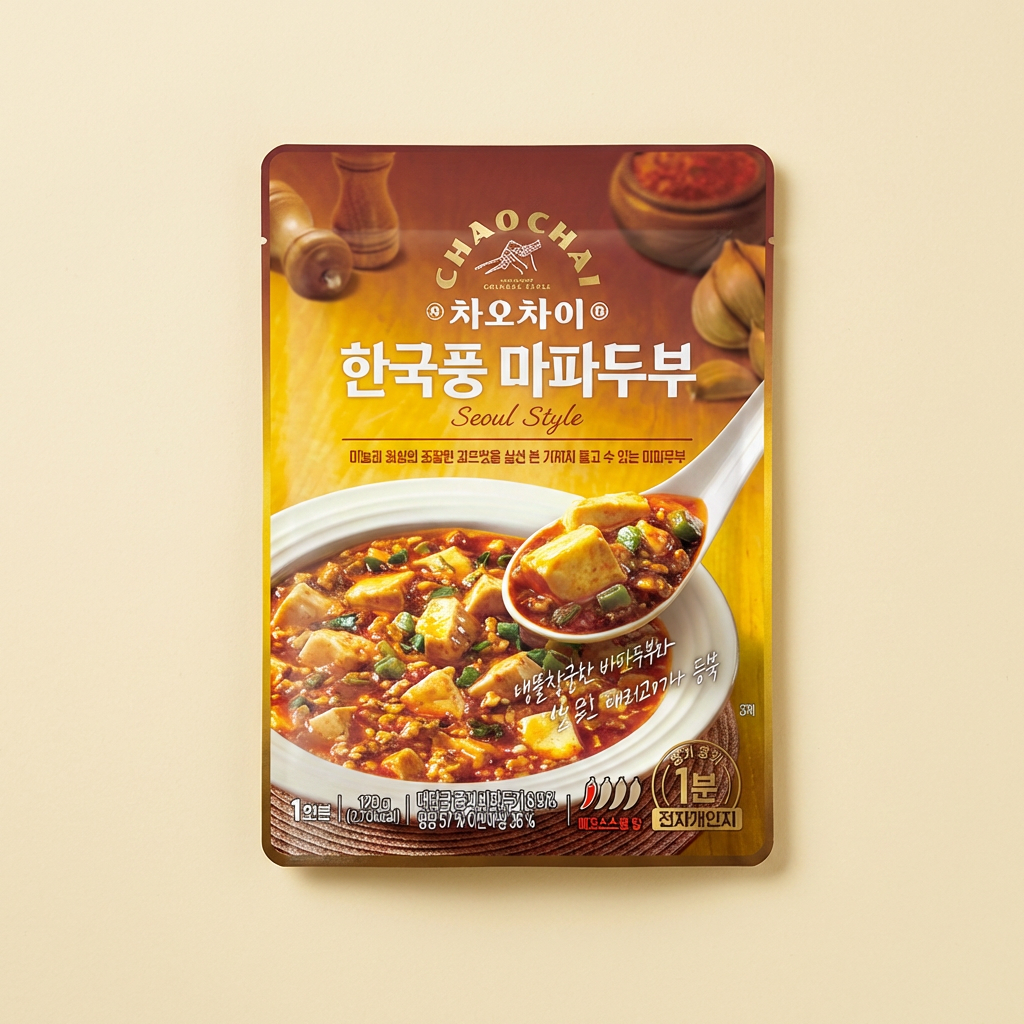 샘표 차오차이 전자레인지용, 짜장 5종 + 마파두부 3종, 1세트