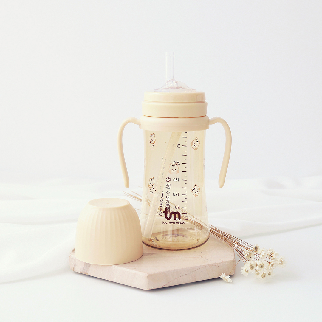 토비앤몰리 PPSU 빨대컵, 돗바니바닐라, 280ml, 1개