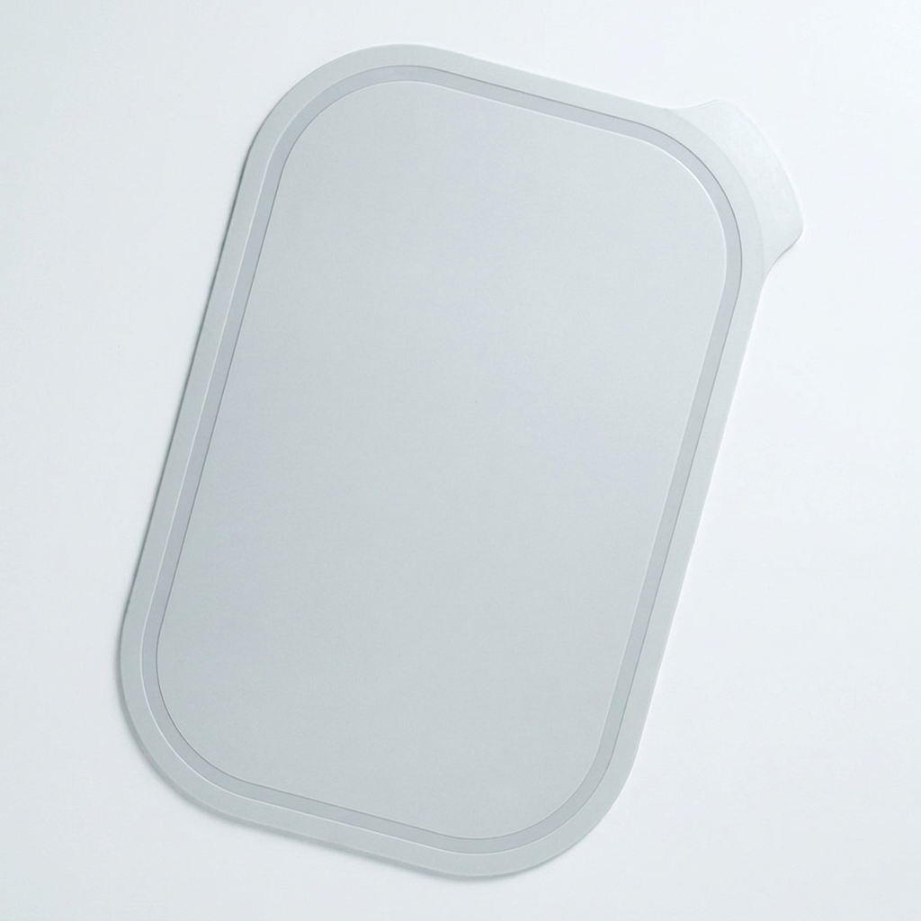 애슬라 칼집 안나는 4T 양면 항균 TPU 도마, 스톤그레이, 368x250x4mm, 1개