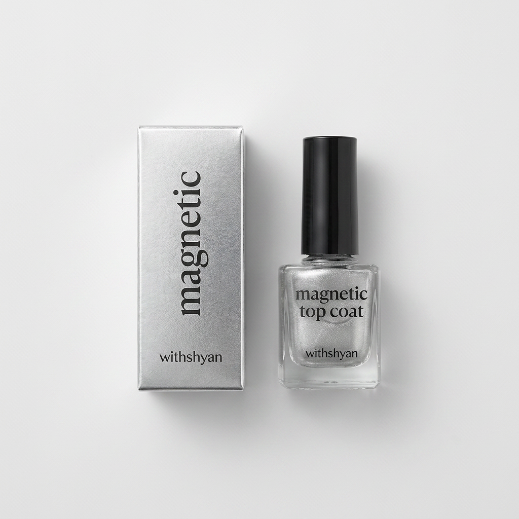 위드샨 커스텀 마그네틱 네일 자석탑코트, 투명, 9ml, 1개