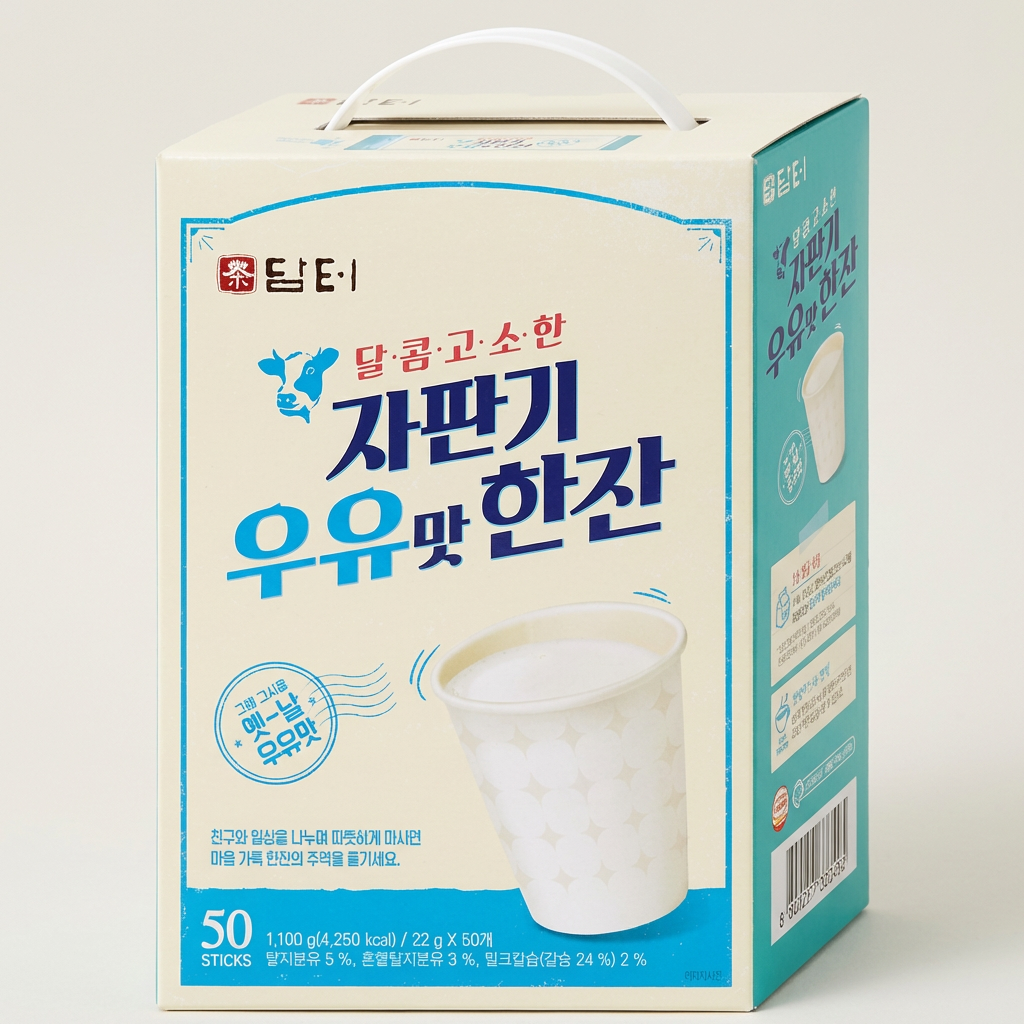 담터 자판기 우유맛 한잔, 22g, 50개입, 1박스