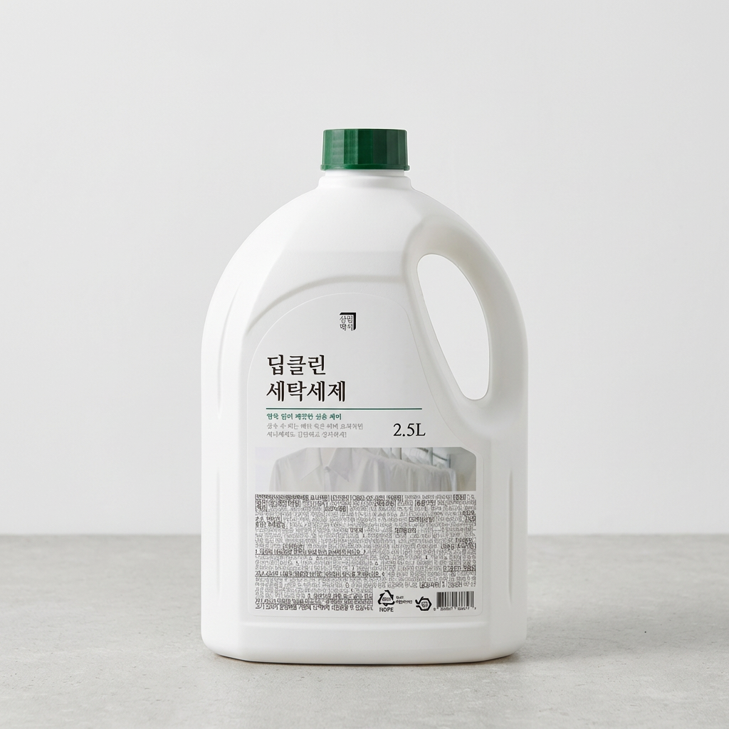 살림백서 딥클린 세탁세제, 일반&드럼 겸용, 중성, 2.5L, 4개