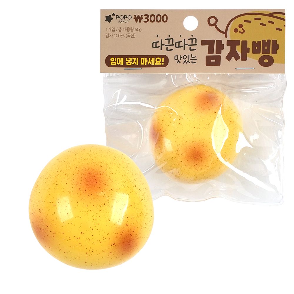 영프라자 주식회사 포포팬시 따끈따끈 맛있는 감자빵, 감자빵말랑이, 60g, 1개