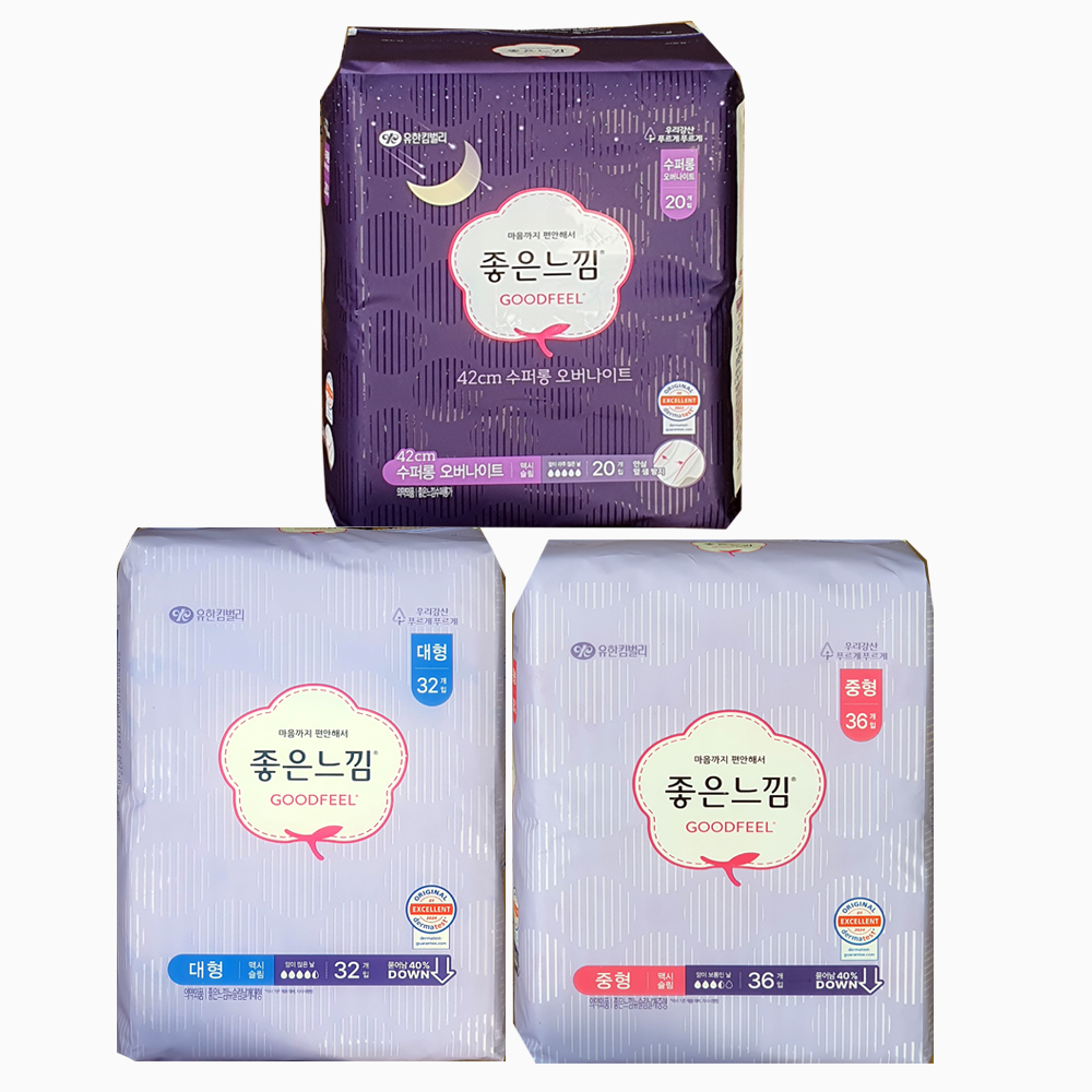 좋은느낌 42cm 수퍼롱 오버나이트, 대형, 32개입