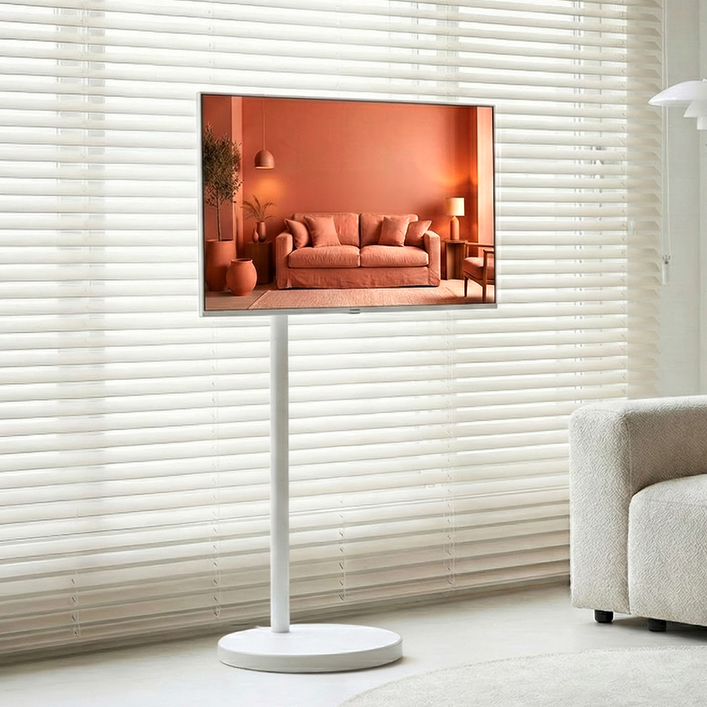 더함 삼탠바이미 화이트 스마트 TV, 4K QLED, 109cm/43인치, 에센셜, 스탠드형, 방문설치, 1개 가격 비교 더함 삼탠바이미 화이트 스마트 TV, 4K QLED, 109cm/43인치, 에센셜, 스탠드형, 방문설치, 1개