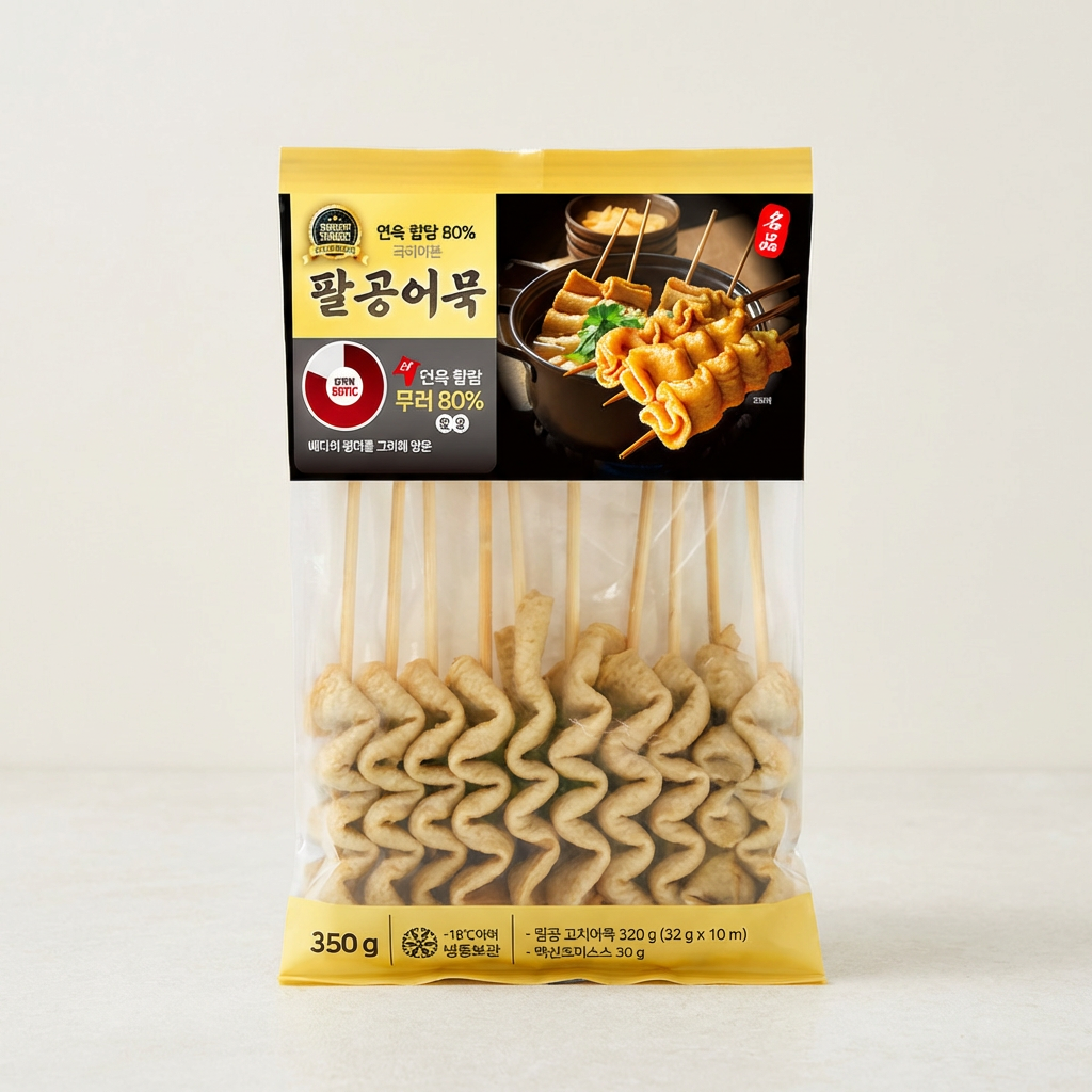 팔공어묵 팔공 프리미엄 꼬치어묵, 350g, 6팩