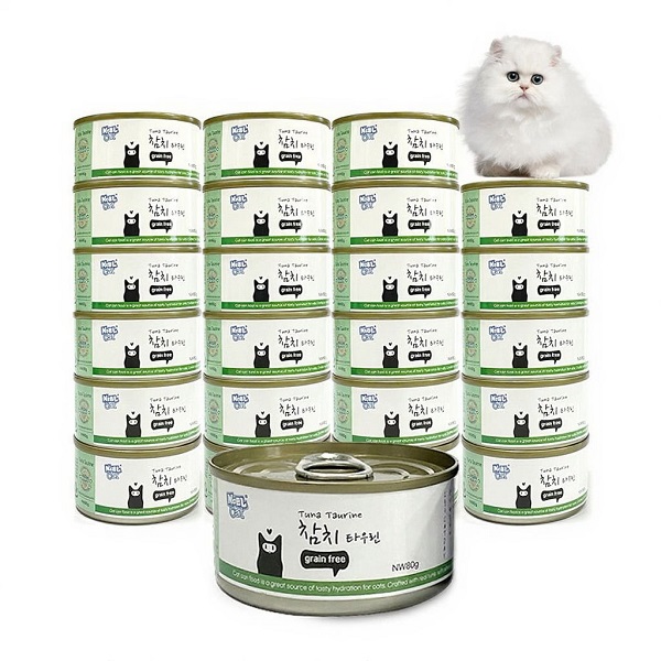 노엘캣 참치캔, 참치 타우린, 80g, 24캔