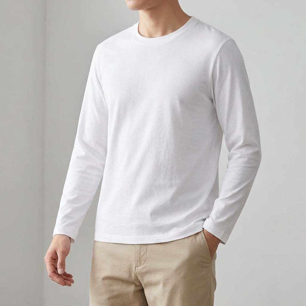 라이프폼 순면 긴팔 티셔츠, 블랙 1개, 그레이 1개, 2XL