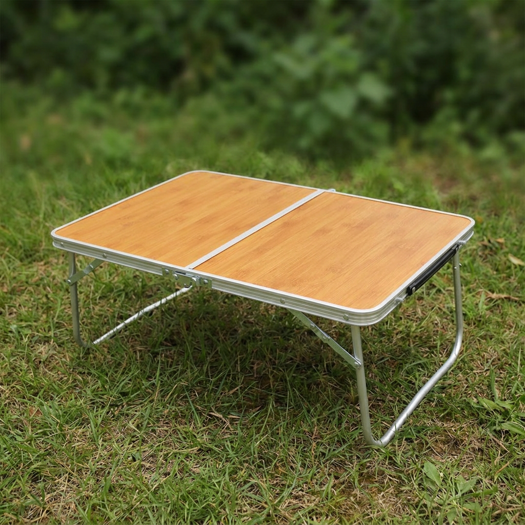 조아캠프 심플 캠핑테이블60, 오크, 60cm
