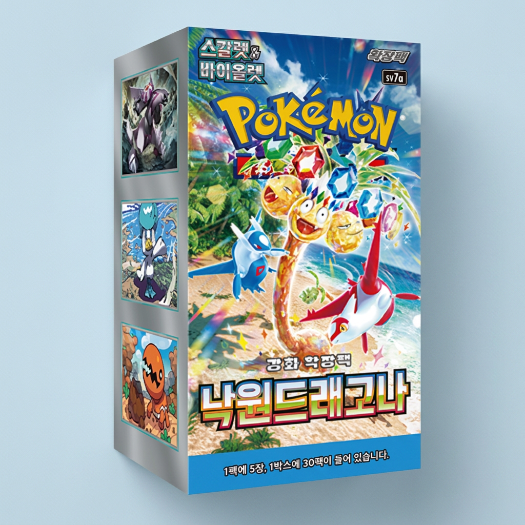 포켓몬카드 스칼렛&바이올렛 강화확장팩 낙원드래고나 30팩*1박스, 1개