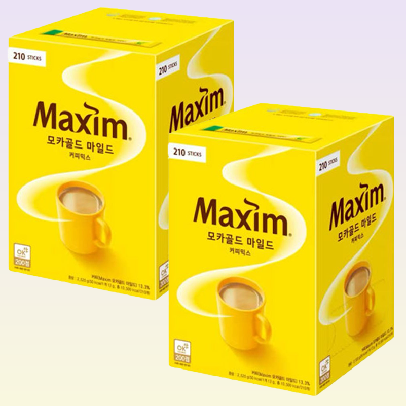 주식회사공단유통 맥심 모카골드 마일드 커피믹스, 12g, 210개입, 2개