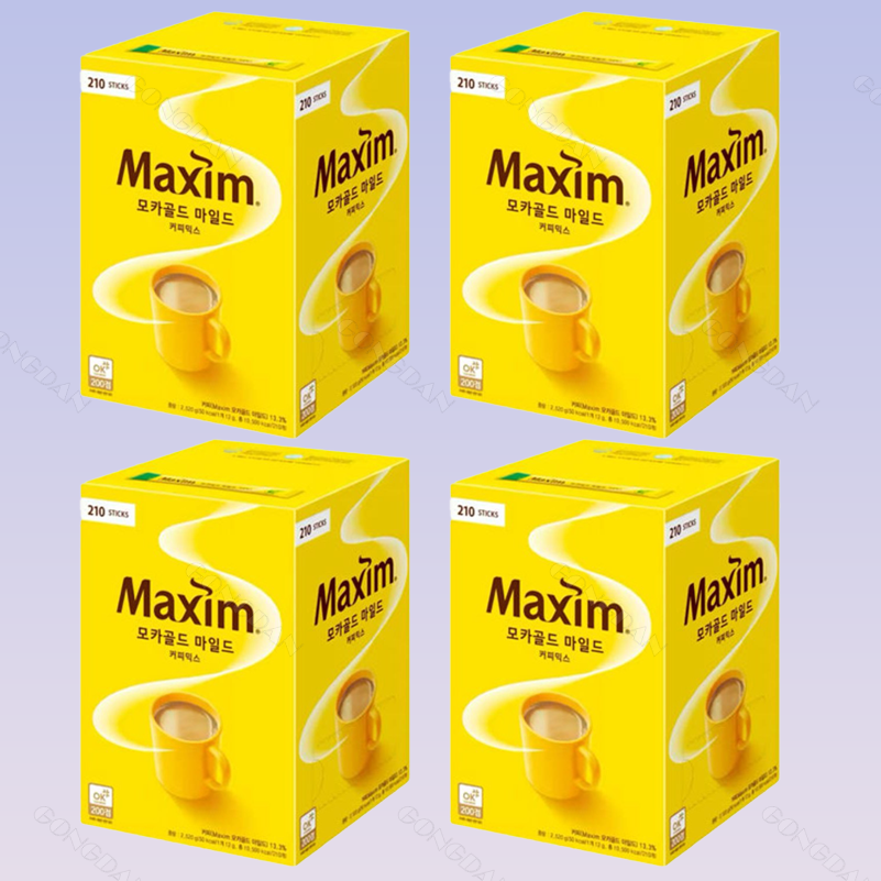 맥심 모카골드 마일드 커피믹스, 12g, 210개입, 4개