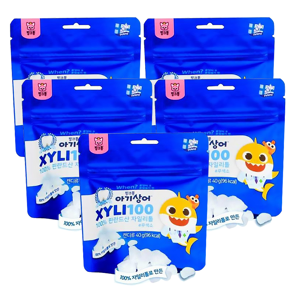 핑크퐁 아기상어 자일리100, 40g, 5개