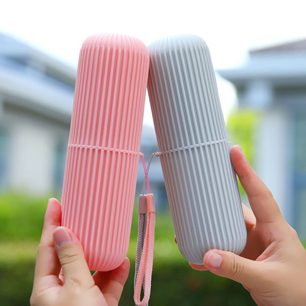 휴대용 칫솔 케이스, 핑크, 1개