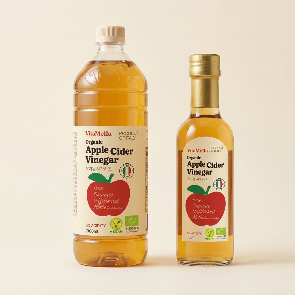 비타멜라 유기농 사과초모식초 대용량, 1000ml, 1개