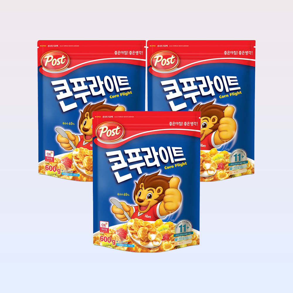주식회사공단유통 동서식품 포스트 콘푸라이트, 600g, 3개