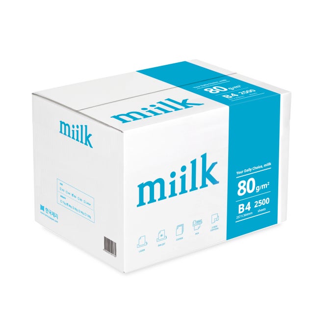 한국제지 밀크 B4, 80g, 500매