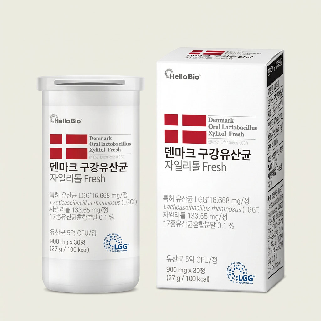헬로바이오 덴마크 구강유산균 자일리톨 프레시, 900mg, 30정, 6박스 가격 추이 헬로바이오 덴마크 구강유산균 자일리톨 프레시, 900mg, 30정, 6박스 - 최저가 28,900원