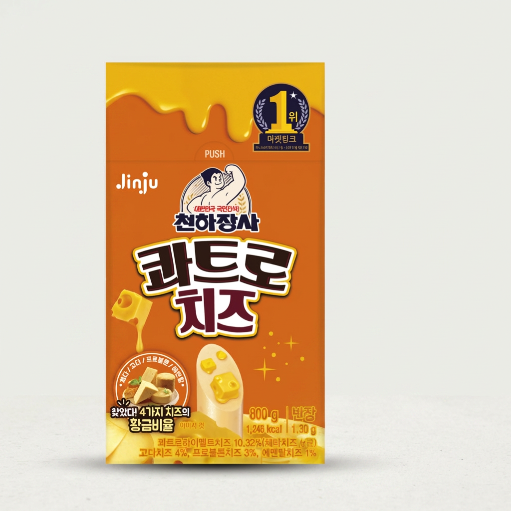 진주햄 천하장사 콰트로치즈, 50g, 16개입, 2개