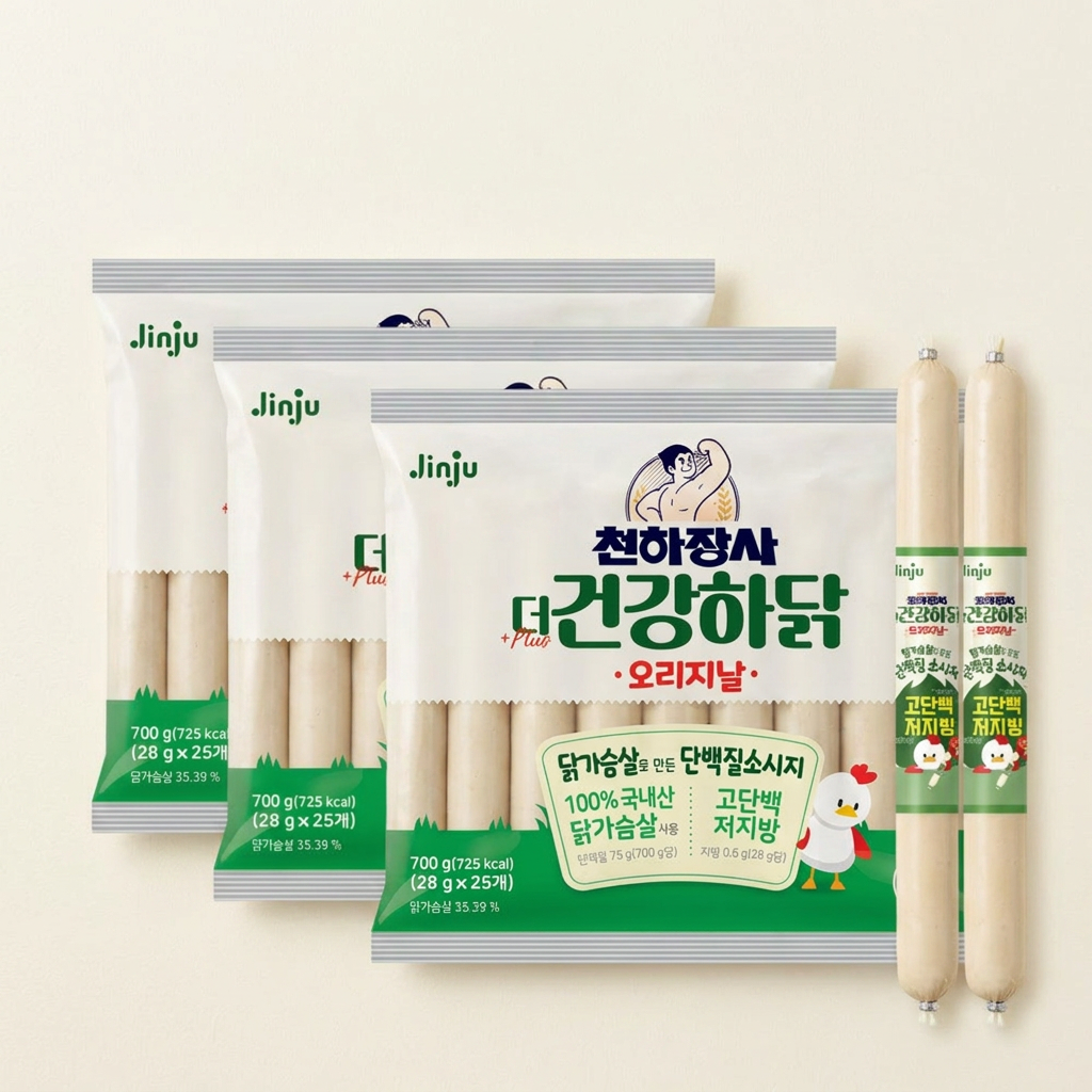천하장사 The 건강하닭, 700g, 3개
