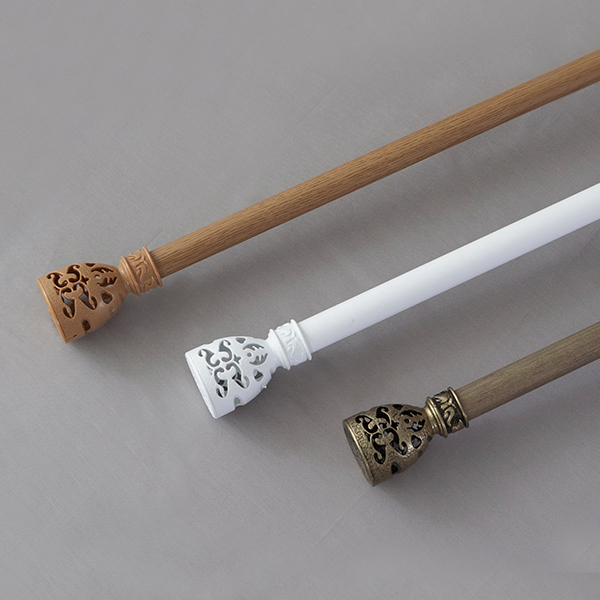 그레이스 25mm 커튼봉, 엔틱실버, 15자, 190~450cm