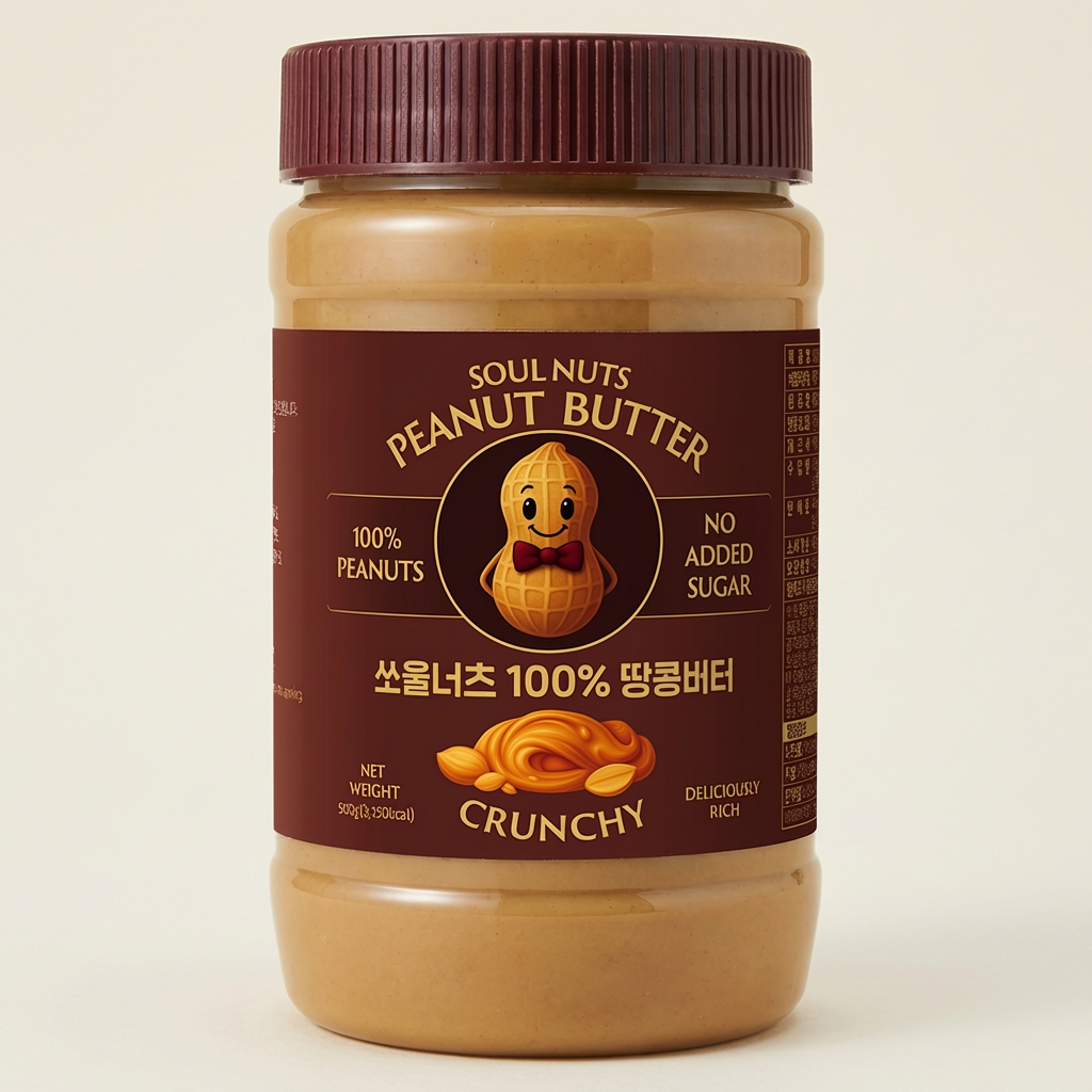 쏘울너츠 땅콩버터 크런치, 500g, 1개