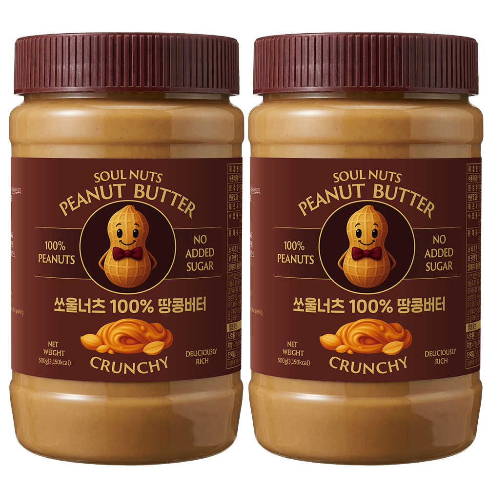 쏘울너츠 땅콩버터 크런치, 500g, 2개 가격 추이 주식회사 파이토메이드 쏘울너츠 땅콩버터 크런치, 500g, 2개 - 최저가 9,900원