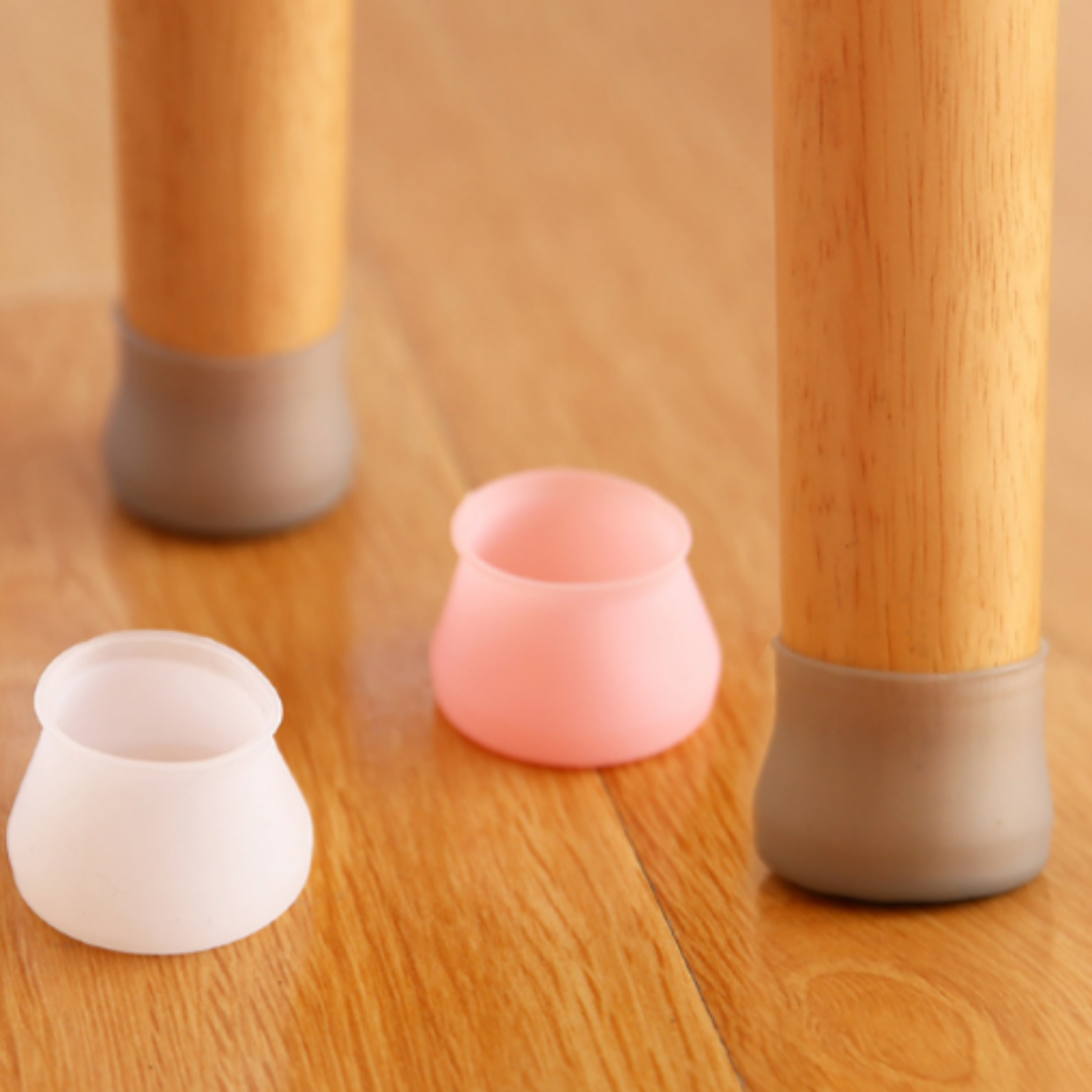 실리콘 의자 소음방지 긁힘방지 다리보호캡, 회색, 3cm, 20개, 1세트