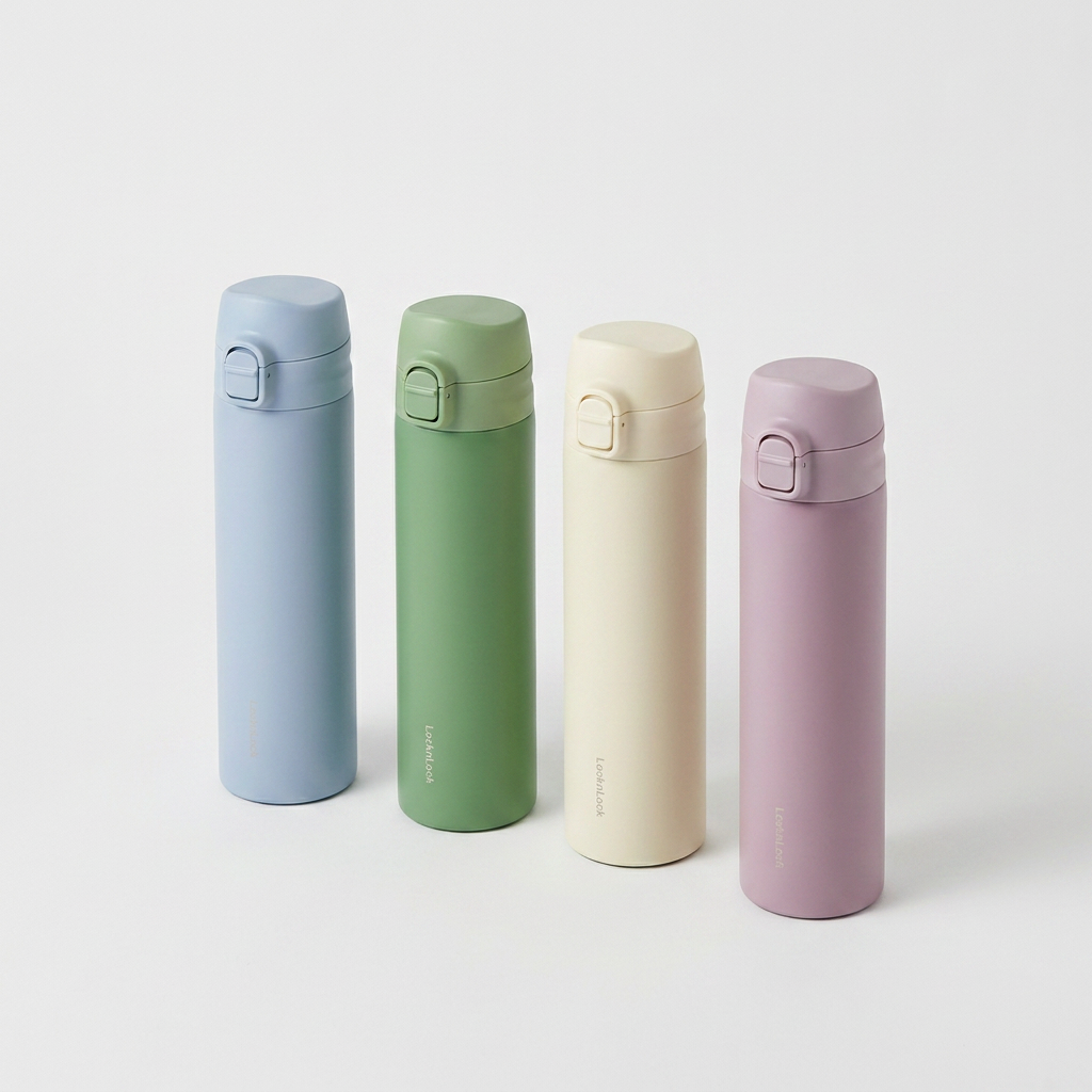 락앤락 데일리 슬림핏 원터치 텀블러, 그린, 400ml, 1개