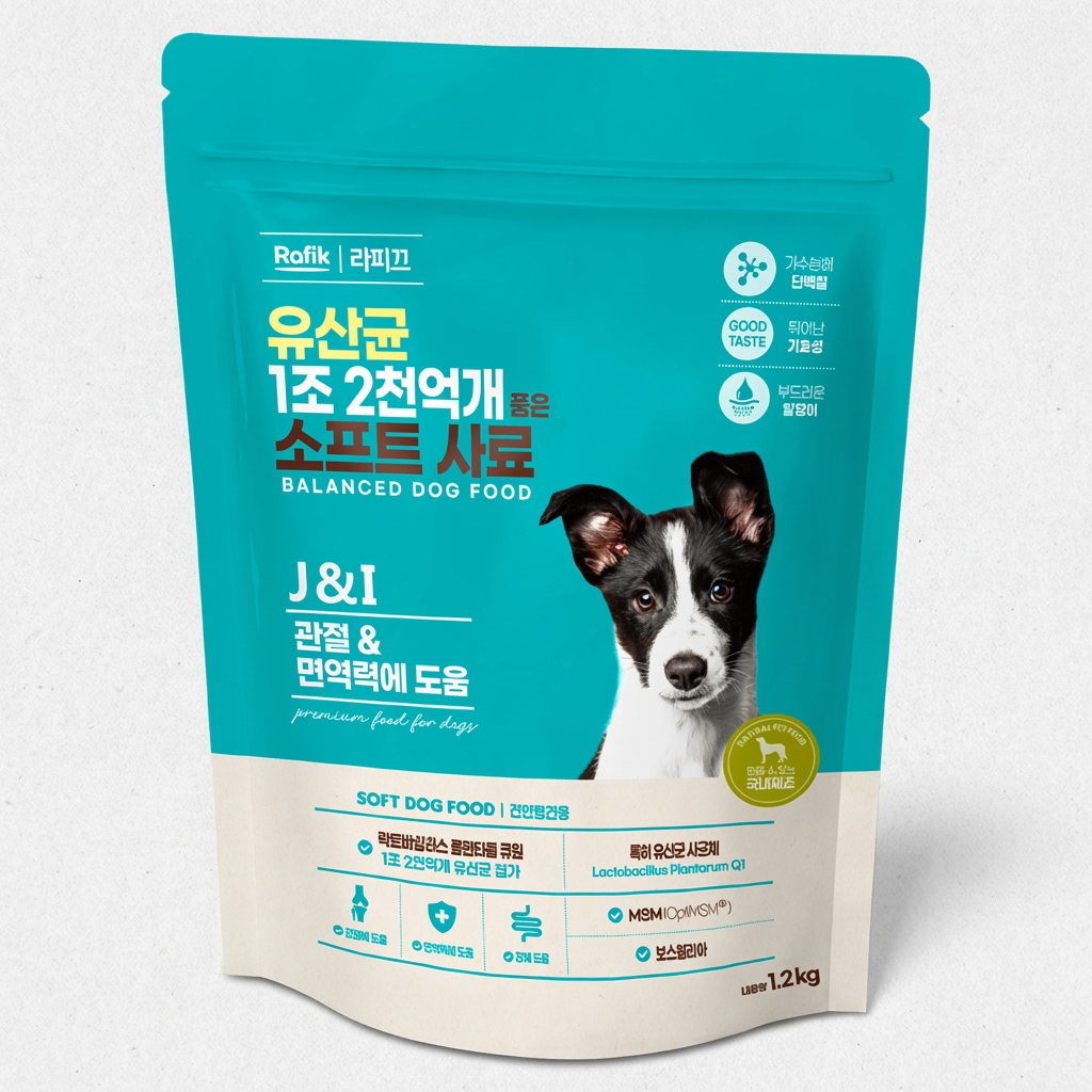라피끄 강아지 유산균 품은 소프트 사료, 1.2kg, 1개, 뼈/관절강화