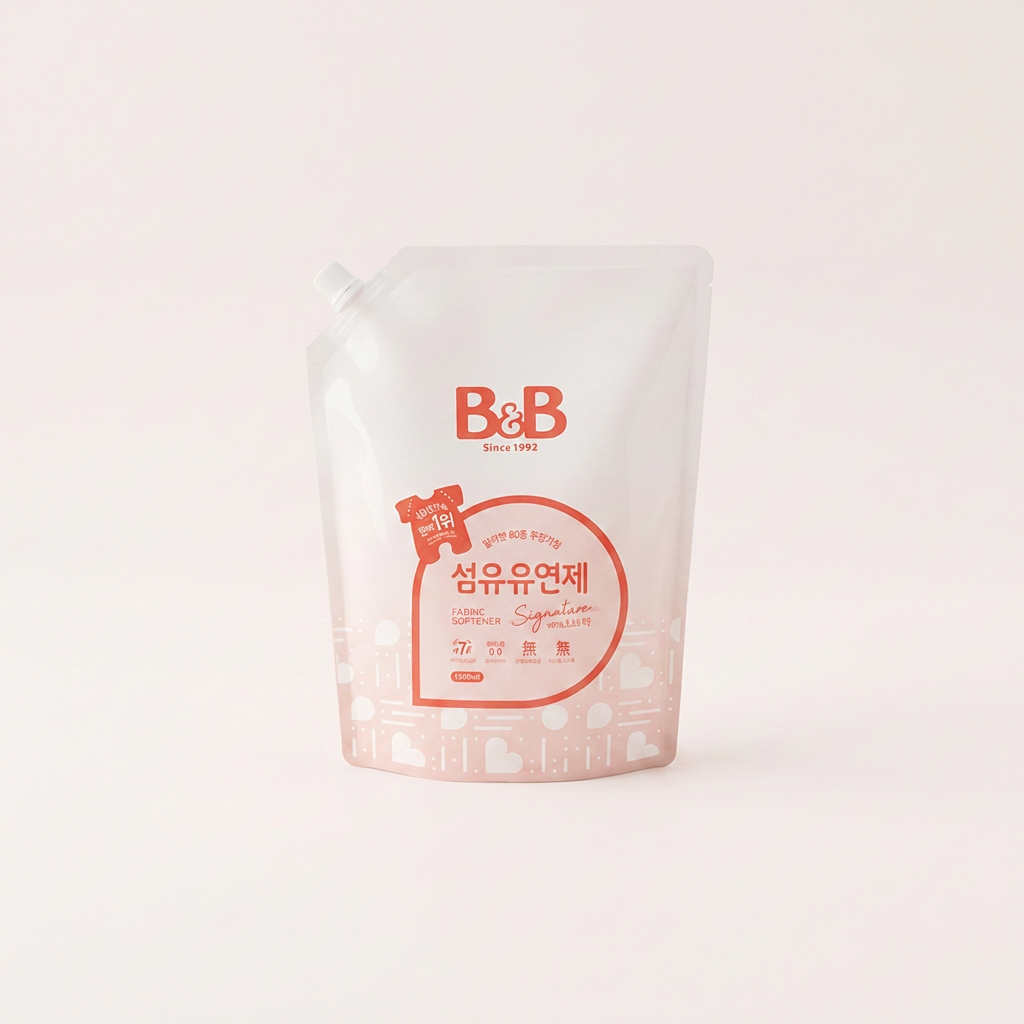 비앤비 섬유유연제 자스민 앤 로즈 리필, 1.5L, 3개