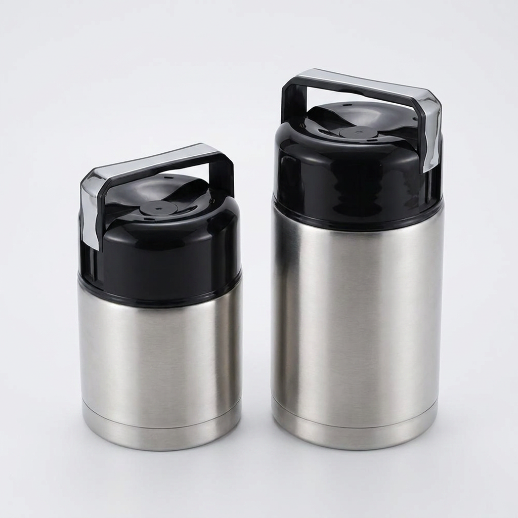 네이쳐리빙 스텐316 보온보냉 대용량 도시락 죽통, 1200ml, 1개