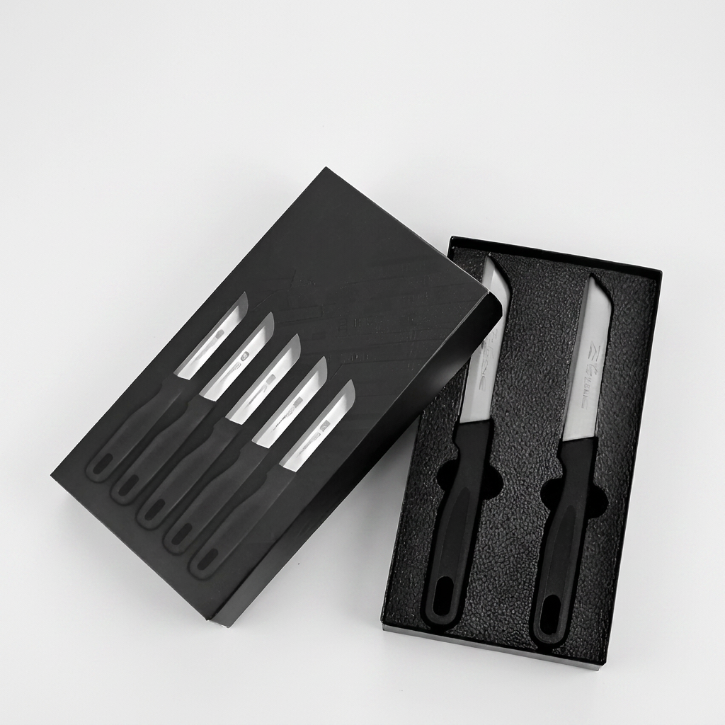 톱날과도 2종세트, 검정, 19.8cm, 2종, 1개