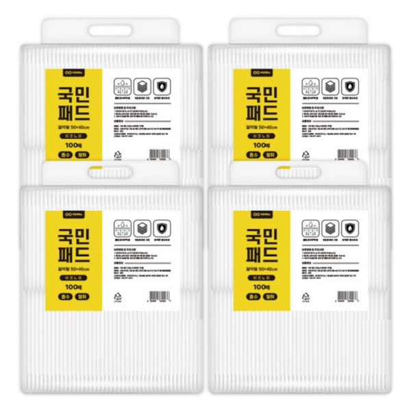 옐로우업 국민패드 이코노미 절약형 애견 배변패드, 20g, 400매