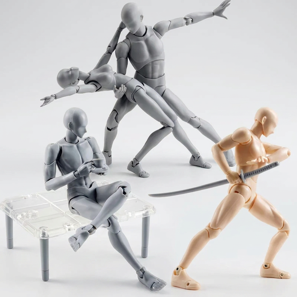 인체 모형, 블랙, 여자, 1세트