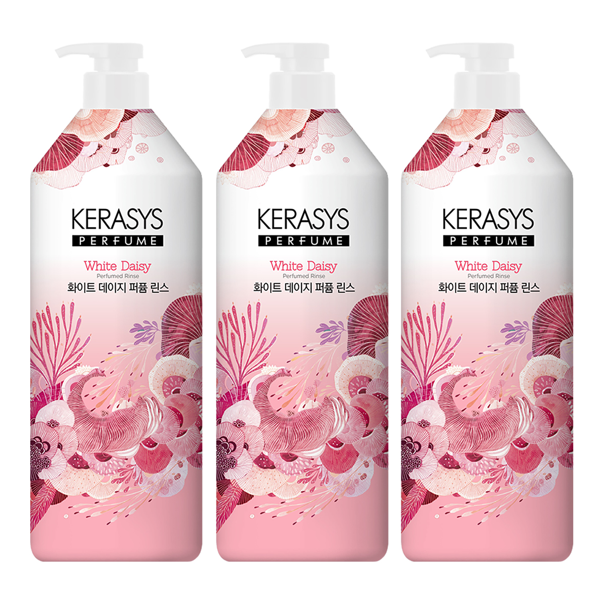 케라시스 퍼퓸 린스, 화이트 데이지, 1L, 3개